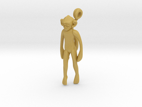 3D-Monkeys 055 in Tan Fine Detail Plastic