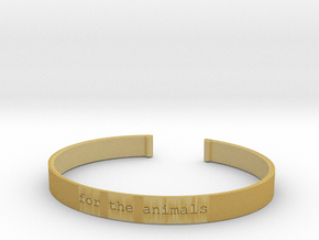 For the Animals Bracelet in Tan Fine Detail Plastic