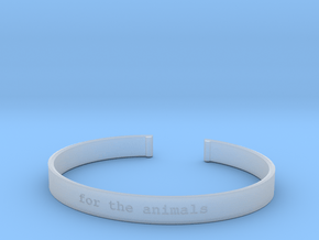 For the Animals Bracelet in Clear Ultra Fine Detail Plastic
