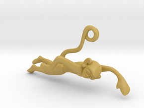 3D-Monkeys 075 in Tan Fine Detail Plastic