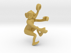 3D-Monkeys 078 in Tan Fine Detail Plastic