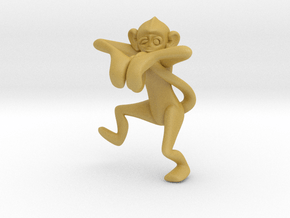3D-Monkeys 086 in Tan Fine Detail Plastic