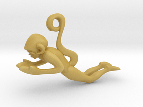 3D-Monkeys 091 in Tan Fine Detail Plastic