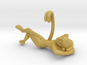 3D-Monkeys 092 in Tan Fine Detail Plastic