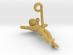 3D-Monkeys 094 in Tan Fine Detail Plastic