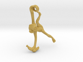 3D-Monkeys 103 in Tan Fine Detail Plastic