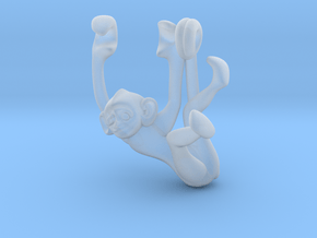 3D-Monkeys 107 in Clear Ultra Fine Detail Plastic