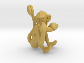 3D-Monkeys 133 in Tan Fine Detail Plastic