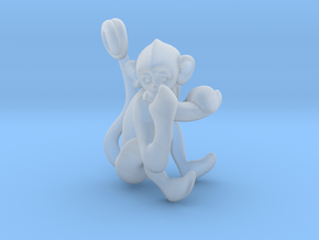 3D-Monkeys 133 in Clear Ultra Fine Detail Plastic