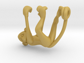 3D-Monkeys 142 in Tan Fine Detail Plastic