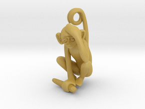 3D-Monkeys 162 in Tan Fine Detail Plastic