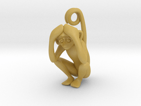 3D-Monkeys 163 in Tan Fine Detail Plastic