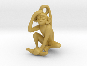 3D-Monkeys 166 in Tan Fine Detail Plastic