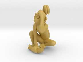 3D-Monkeys 167 in Tan Fine Detail Plastic