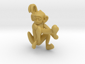 3D-Monkeys 194 in Tan Fine Detail Plastic