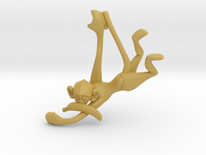3D-Monkeys 217 in Tan Fine Detail Plastic
