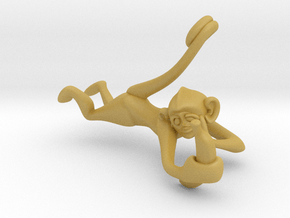 3D-Monkeys 231 in Tan Fine Detail Plastic