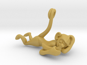 3D-Monkeys 233 in Tan Fine Detail Plastic