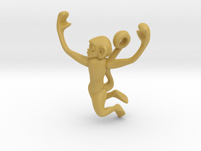 3D-Monkeys 243 in Tan Fine Detail Plastic