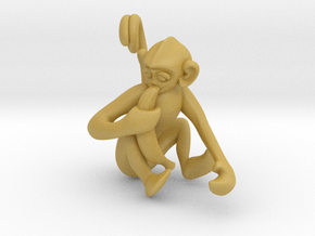3D-Monkeys 254 in Tan Fine Detail Plastic