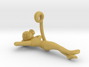 3D-Monkeys 265 in Tan Fine Detail Plastic