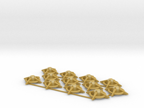 Terran Starbases - Pack of 12 (Connected) in Tan Fine Detail Plastic