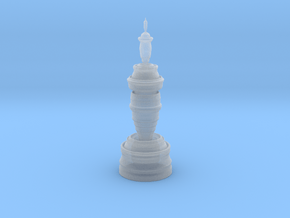 Fractality Chess - Queen in Clear Ultra Fine Detail Plastic