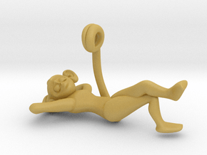 3D-Monkeys 276 in Tan Fine Detail Plastic