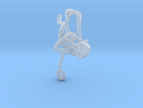 3D-Monkeys 297 in Clear Ultra Fine Detail Plastic
