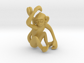 3D-Monkeys 317 in Tan Fine Detail Plastic