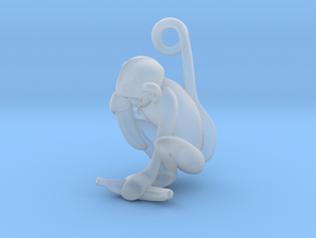 3D-Monkeys 337 in Clear Ultra Fine Detail Plastic