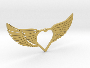 Wing-01 Necklace in Tan Fine Detail Plastic