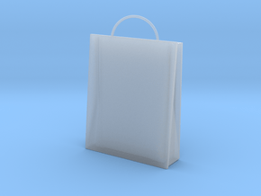 Plain Bag Charm in Clear Ultra Fine Detail Plastic
