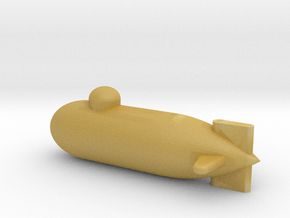 Monopoly Submarine Custom Piece in Tan Fine Detail Plastic