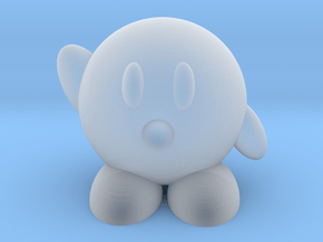 Kirby in Clear Ultra Fine Detail Plastic