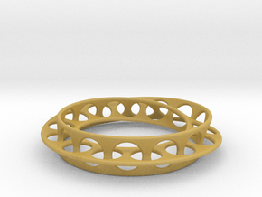 Mobius Ring in Tan Fine Detail Plastic