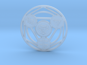 Alchemical Circle of Light - Small Version in Clear Ultra Fine Detail Plastic