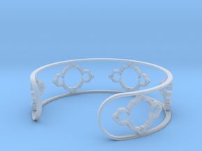 Mandelbrot Light Bracelet 7in (18cm) in Clear Ultra Fine Detail Plastic