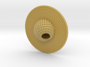 Saturn pendant in Tan Fine Detail Plastic