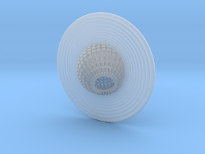 Saturn pendant in Clear Ultra Fine Detail Plastic