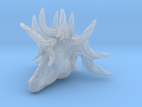 Unicorn pendant in Clear Ultra Fine Detail Plastic