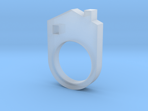 House Ring in Clear Ultra Fine Detail Plastic