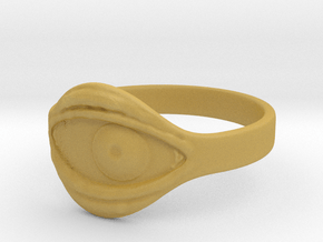 Eye ring(Japan 10,USA 5.5,Britain K)  in Tan Fine Detail Plastic