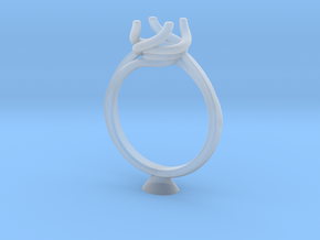 CD248 - Jewelry Engagement Ring 3D Printed Wax Res in Clear Ultra Fine Detail Plastic