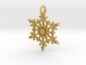 Snowflake in Tan Fine Detail Plastic