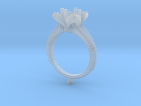Ring-3 in Clear Ultra Fine Detail Plastic