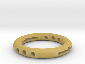 The hollow ring in Tan Fine Detail Plastic