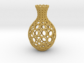 Gradient Ring Vase in Tan Fine Detail Plastic