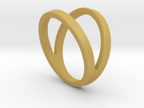 Split Ring Size US 9.5 in Tan Fine Detail Plastic