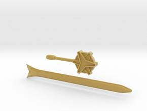 Megazord Lightspeed Sword in Tan Fine Detail Plastic